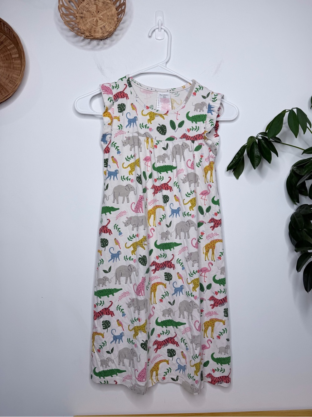 Mini Boden Safari Printed Nightgown Size 6-7